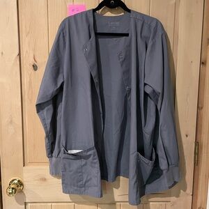 Landau Women's Scrub Jacket in Gray
